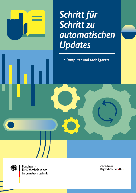 Cover der Schritt-für-Schritt-Anleitung: Automatische Updates einrichten (Picture has long description)
